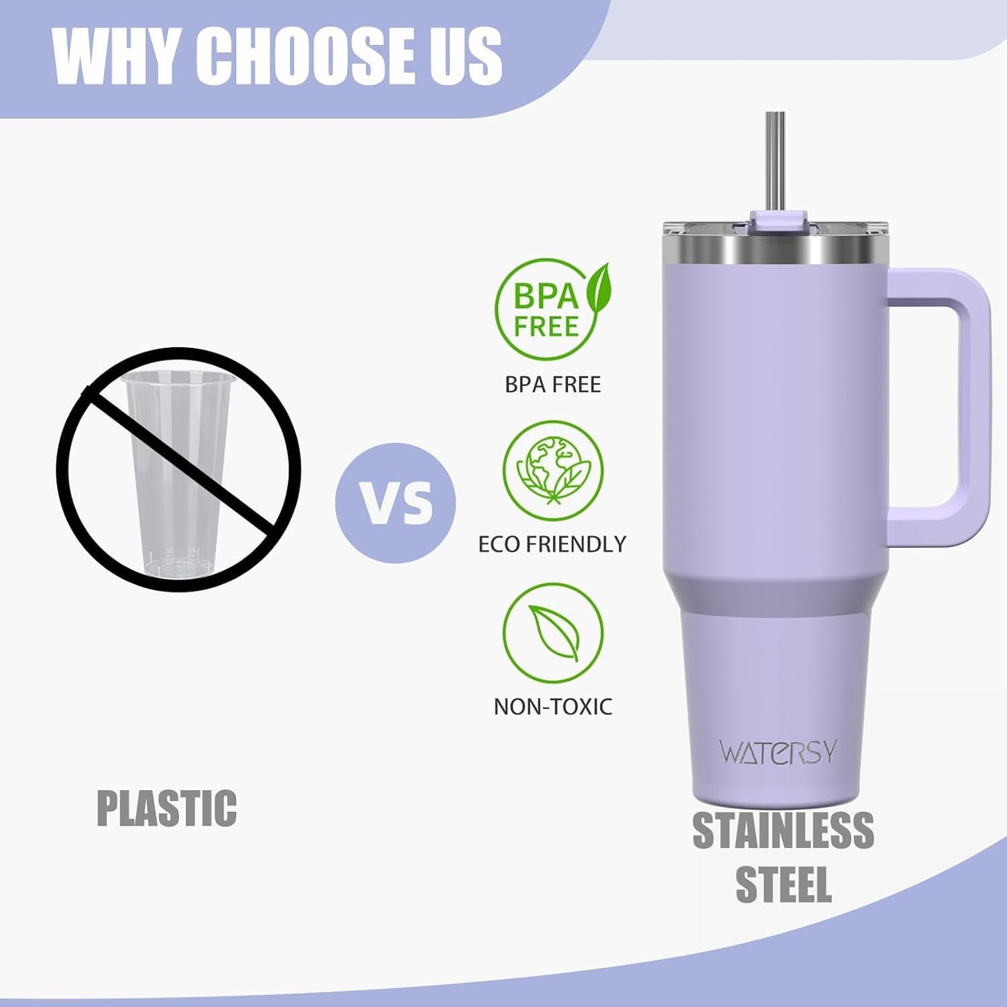1200ml Insulated Tumbler with Steel Straw