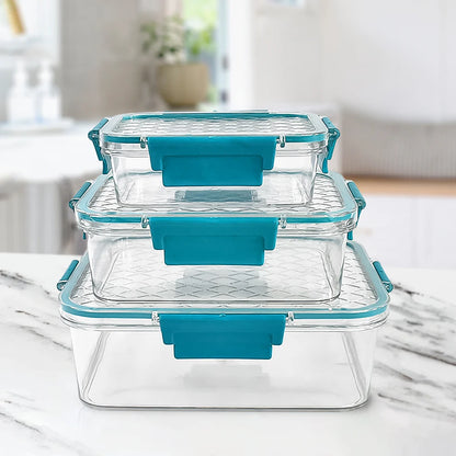 Multipurpose Airtight Plastic Storage Boxes 3-Piece Set (1500, 750, 350 ML)