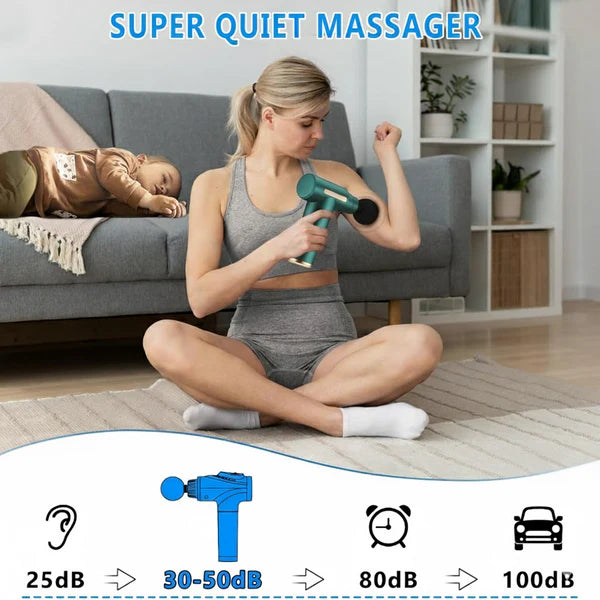 Massage Gun for Pain Relief Body, Neck, Shoulders, Back, Arms & Feet Massager