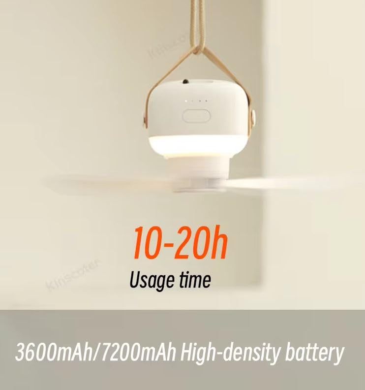 Portable Ceiling Fan with Remote Control