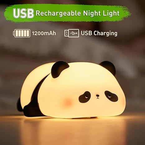 Sleeping Panda Touch Silicone Night Lamp