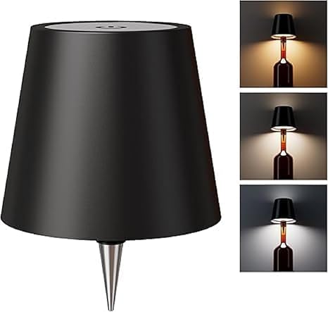 Wireless Bottle Lamp with Rechargeable LED Light