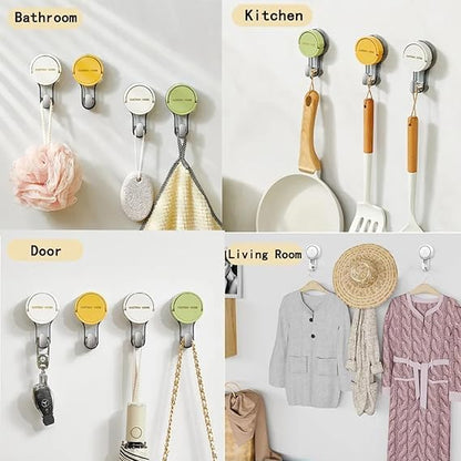 Suction Cup Hooks – Reusable Vacuum Wall Hooks for Bathroom & Kitchen (Pack of 3)