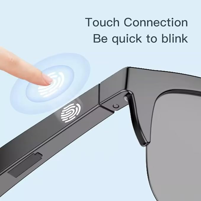 Unisex Bluetooth Rectangular Sunglasses
