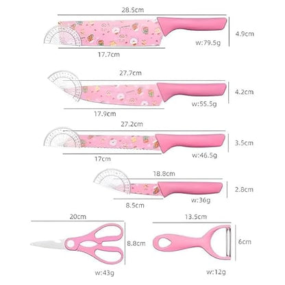Printed  Knife Set Kitchen 6 pcs