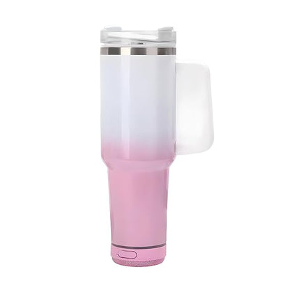 Stainless Steel Travel Mug with Built-in Bluetooth Speaker