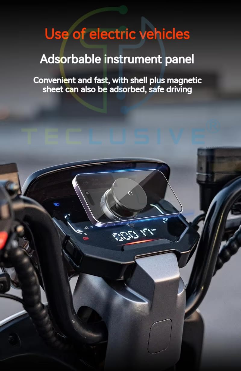 Smart Magnetic Mobile Phone Holder Stand 360 Degree Rotatable with Reusable Super Strong Vacuum Suction for Car