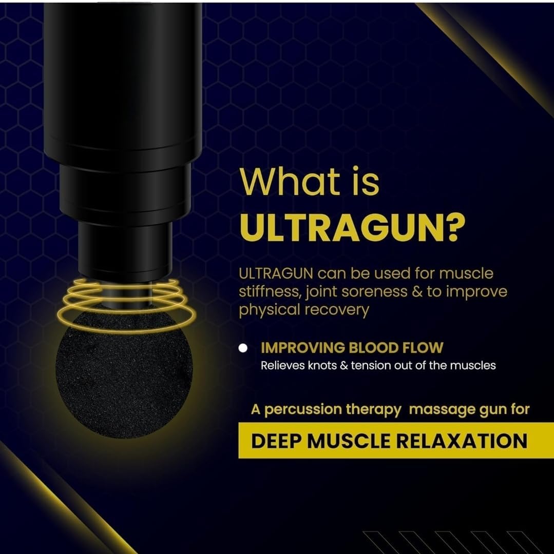 Massage Gun for Pain Relief Body, Neck, Shoulders, Back, Arms & Feet Massager