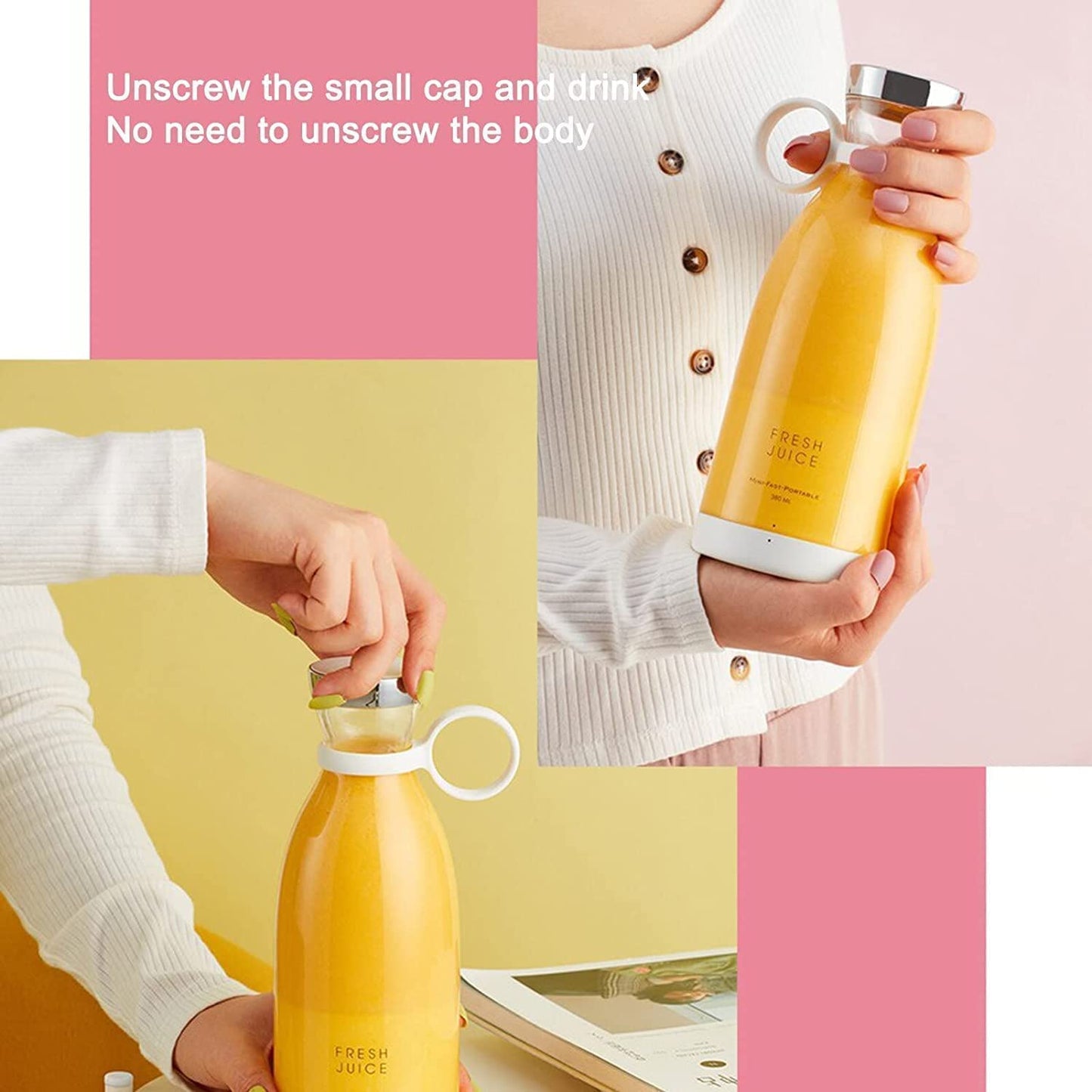 Rechargeable Mini Juicer Portable Bottle Blender