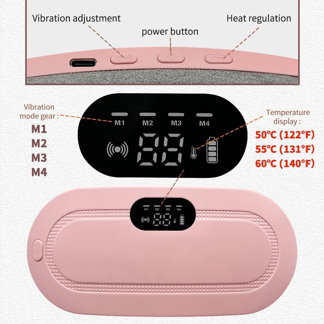 Period Cramp Relief Heating Pad Pain Device