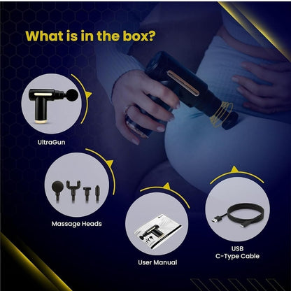 Massage Gun for Pain Relief Body, Neck, Shoulders, Back, Arms & Feet Massager