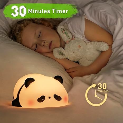 Sleeping Panda Touch Silicone Night Lamp