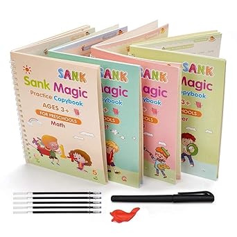 Sank Magic Practice Copybook(4 Book + 10 Refill)