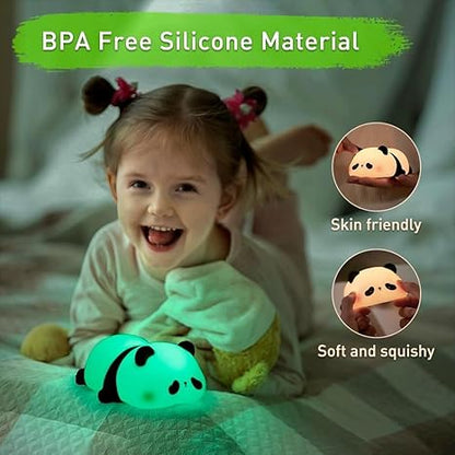 Sleeping Panda Touch Silicone Night Lamp