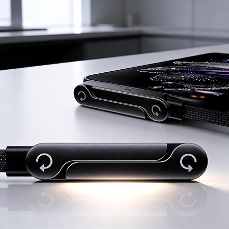 2-in-1 Sideways Phone Charger with Invisible Holder