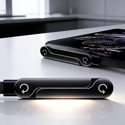 2-in-1 Sideways Phone Charger with Invisible Holder