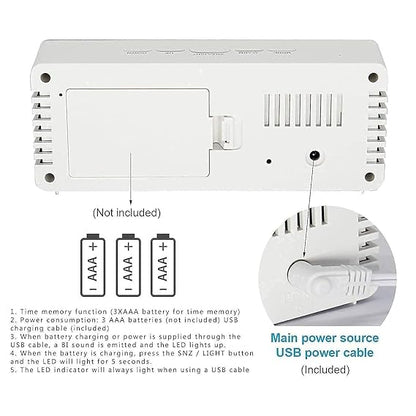 Digital Alarm Clock, LED Display Clock