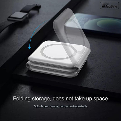 3 in 1 Magnetic Foldable MagSafe compatible Wireless Charger for iPhone 17 to 12 Series