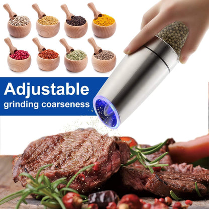 Electric Pepper and Salt Grinder Set