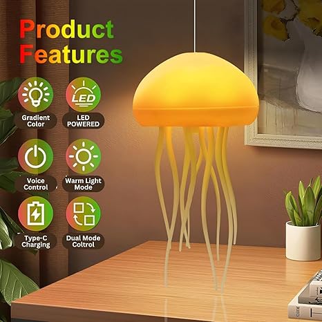 Jellyfish LED Night Light Lamp