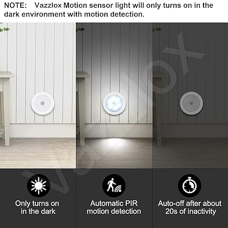 Motion Sensor Light for Home with USB Charging Wireless