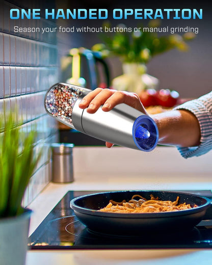 Electric Pepper and Salt Grinder Set
