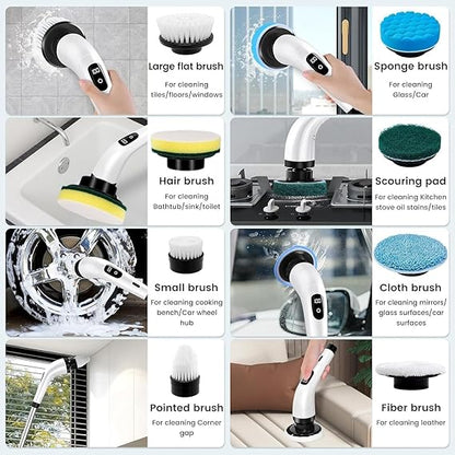 9 in 1 Electric Spin Scrubber
