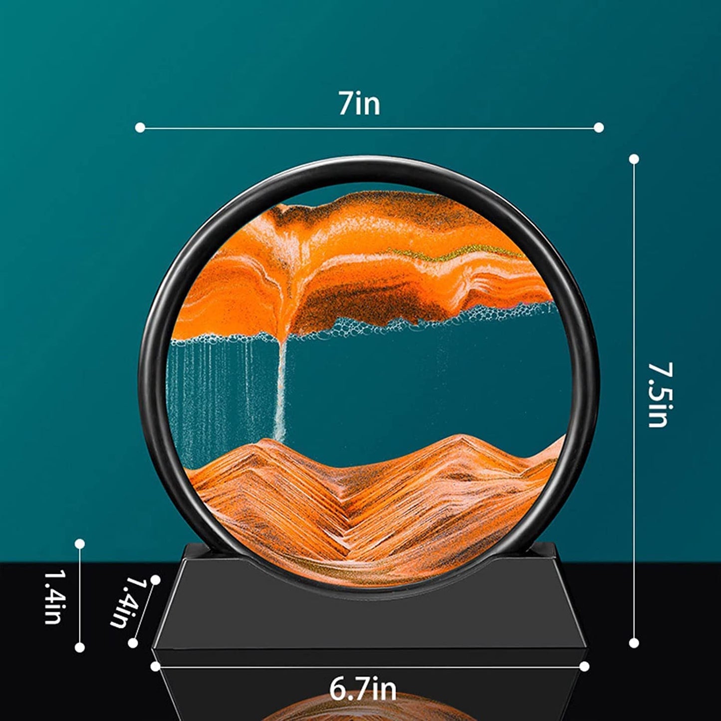 3D Dynamic Sand Picture Frame 8 inch, Moving Sand Art