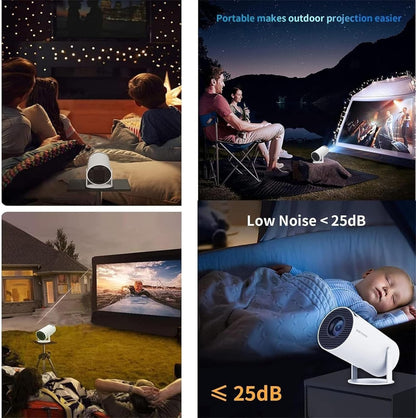 Portable Mini Projector, 4K 1080P Full HD Projector