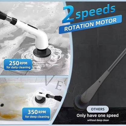 9 in 1 Electric Spin Scrubber