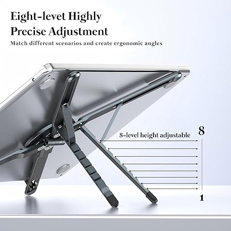 Adjustable Laptop Stand for Desk Foldable Aluminium