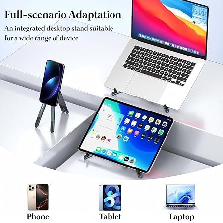 Adjustable Laptop Stand for Desk Foldable Aluminium