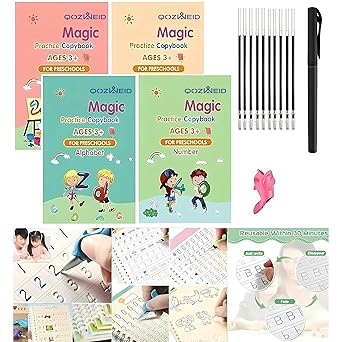 Sank Magic Practice Copybook(4 Book + 10 Refill)