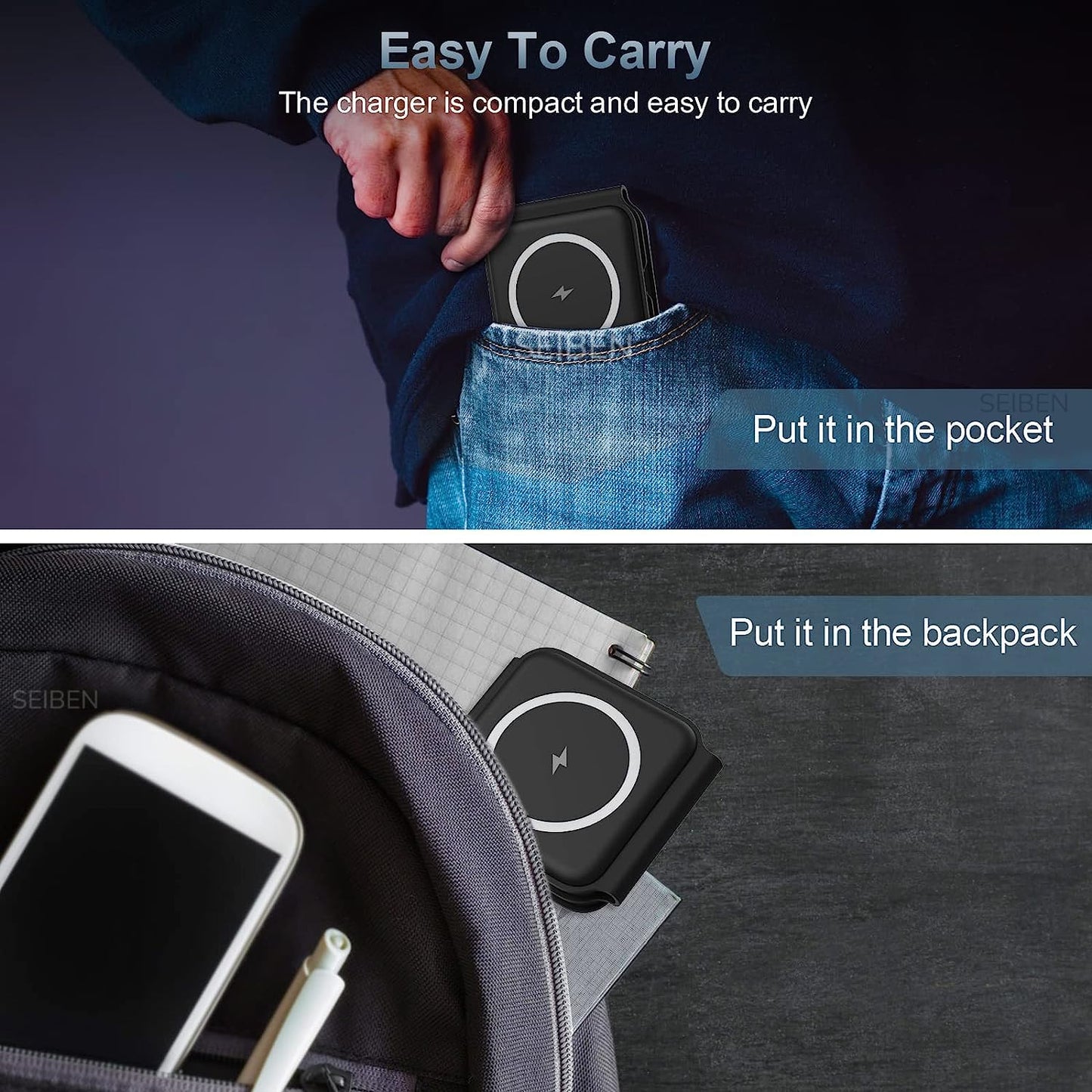 3 in 1 Magnetic Foldable MagSafe compatible Wireless Charger for iPhone 17 to 12 Series