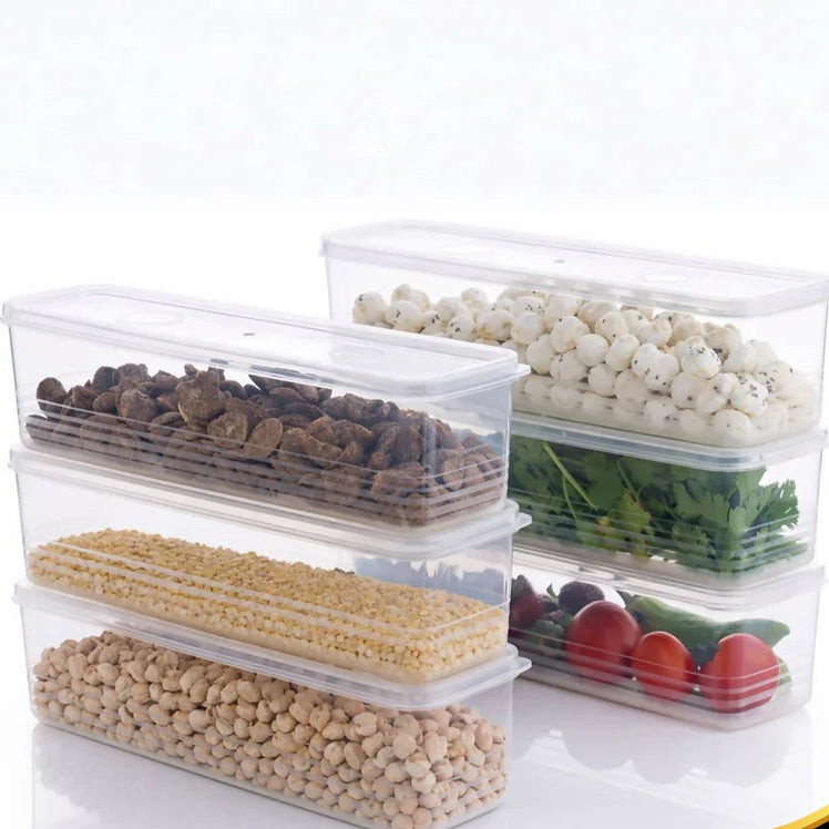 Airtight Plastic Food Storage Containers 1000 ml  - 6 Pack