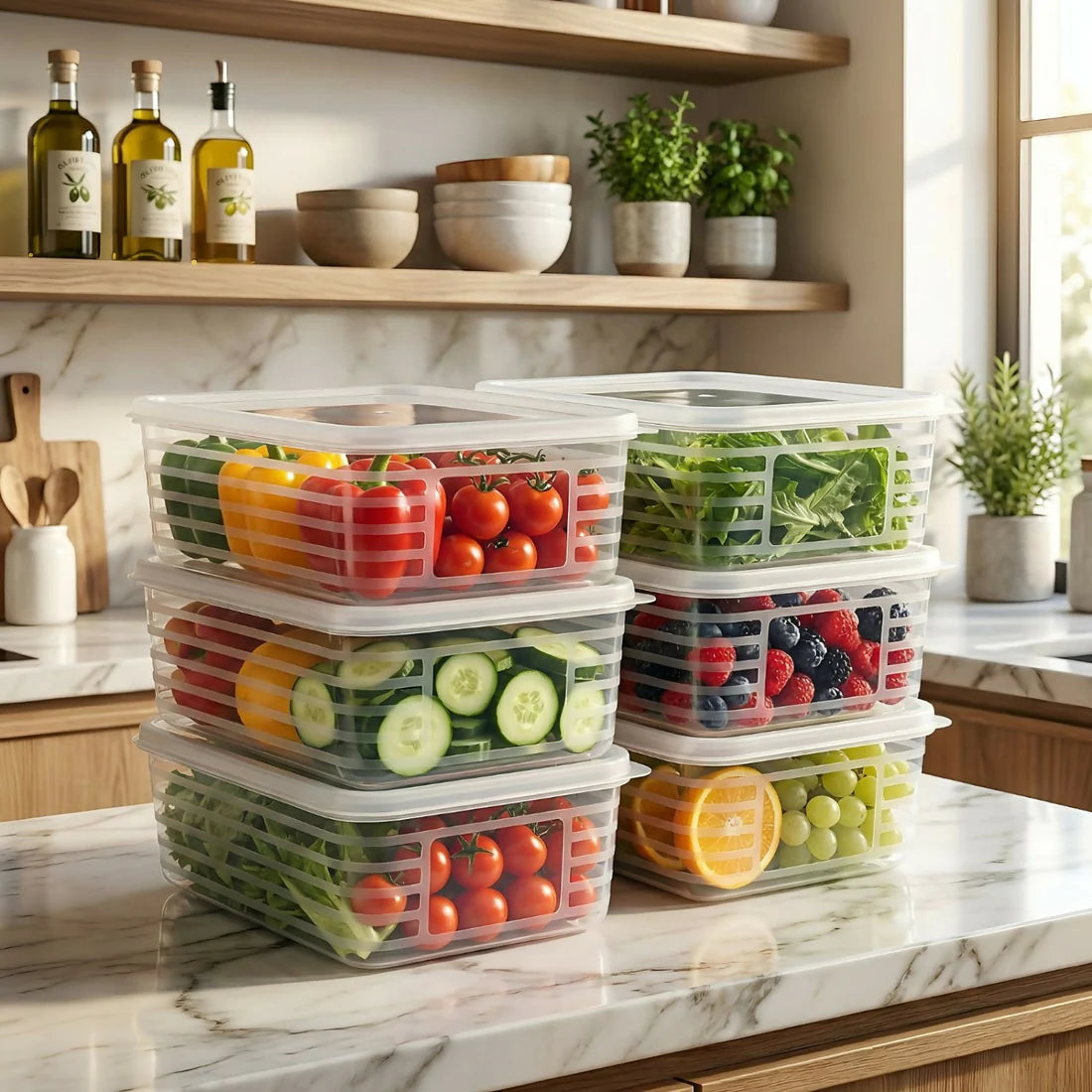 Cuisine Airtight Food Storage Containers 3500ml - Set of 3