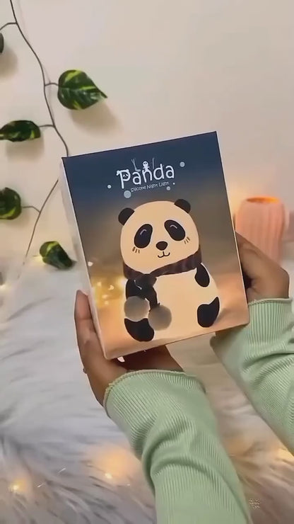 Rechargeable Silicone Panda Night Light for Kids