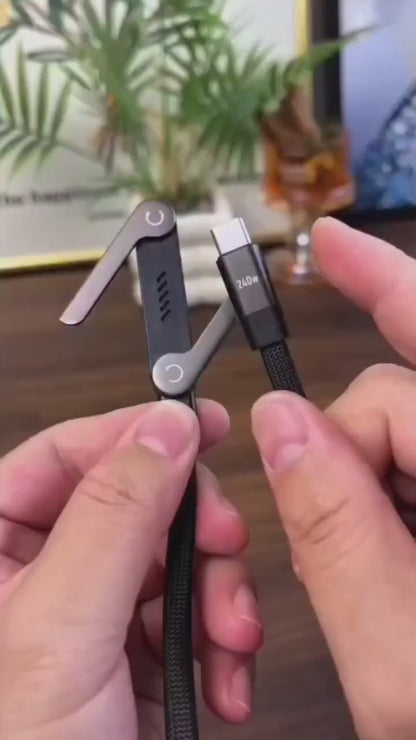 2-in-1 Sideways Phone Charger with Invisible Holder