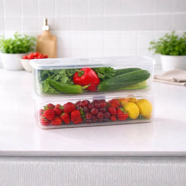 Airtight Plastic Food Storage Containers 1000 ml  - 6 Pack