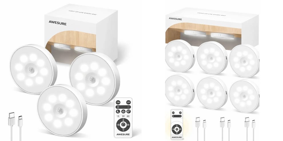 Motion Sensor Light for Home with USB Charging Wireless